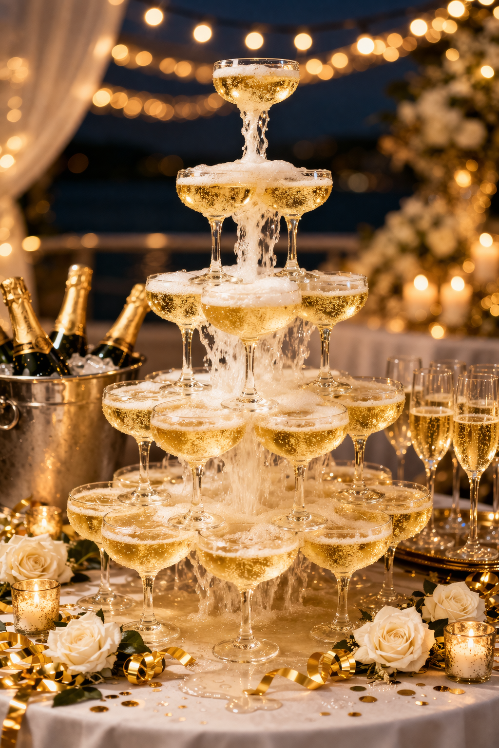 Champagne celebration